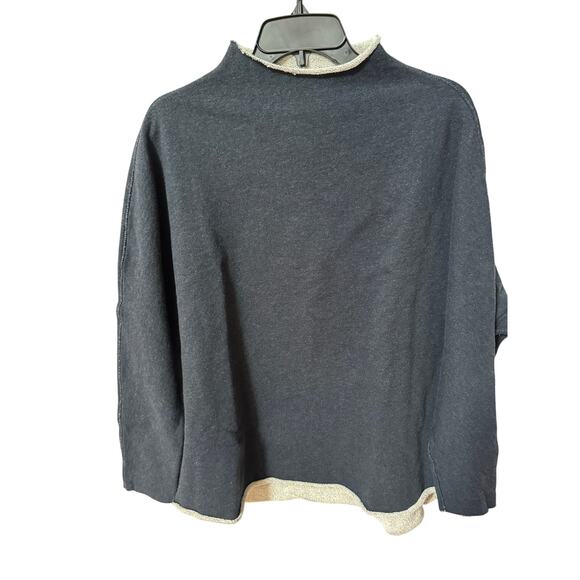 Frank & Eileen Effie Capelet Charcoal Melange - Size Small - Picture 1 of 5